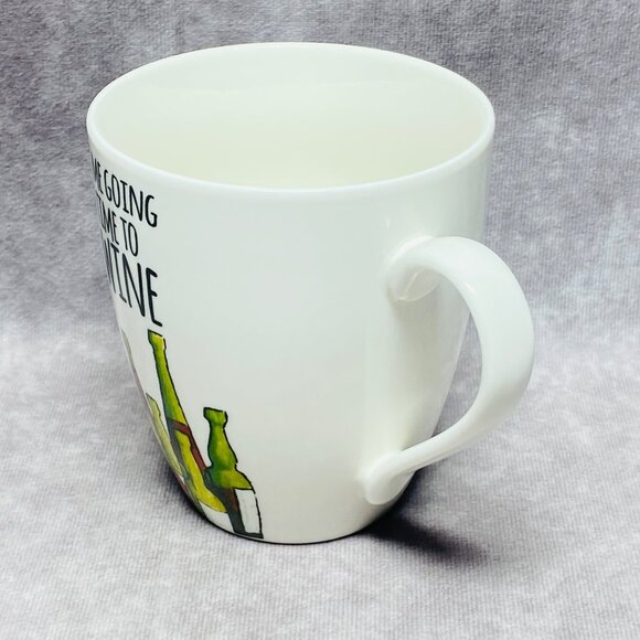 Pfaltzgraff Everyday Coffee Mug With Wine Bottle Design - 18 Oz - Picture 4 of 9